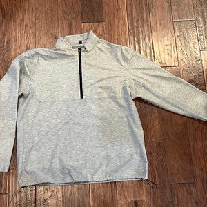 Greyson, Men's Wind and Waterproof Quarter Zip Pullover, Size XXL, Light Grey